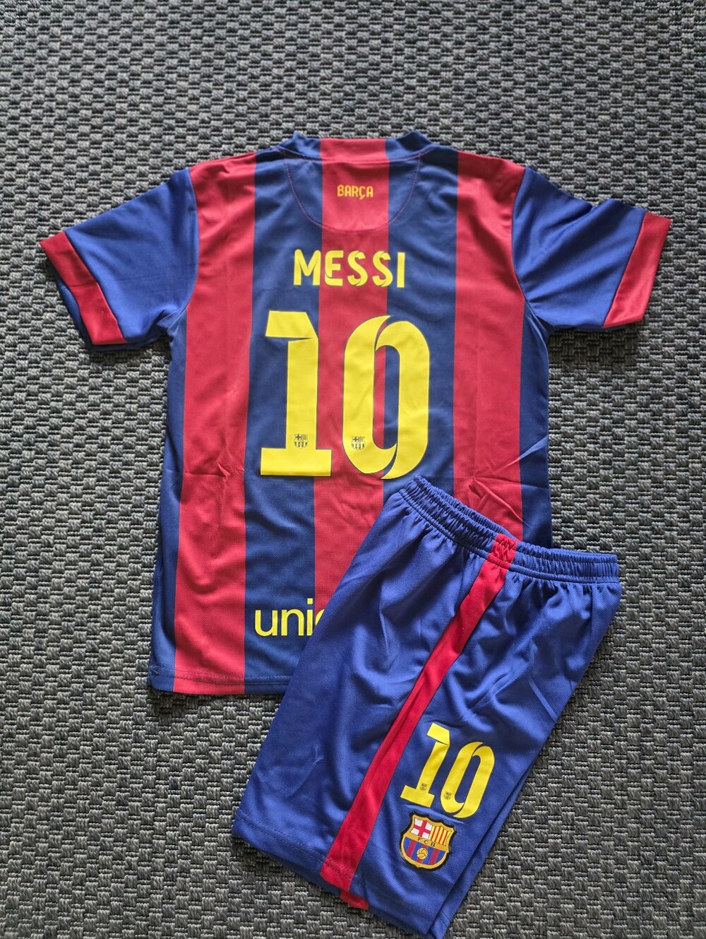 FC Barcelona Messi 10 Retro Jersey 2015 (Sets For Kids)